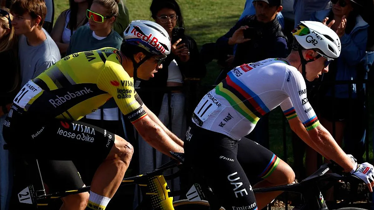 Pogacar Scouts Paris-Roubaix Course with Vermeersch, Van Aert Remains Calm