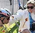 Vrouw Sarah moet tranen bedwingen na verlies Van Aert