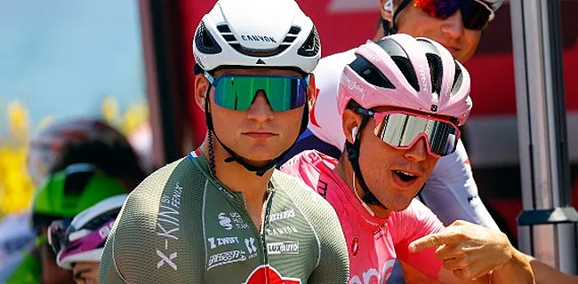 Van der Poel-gekte: collega vraagt handtekening in volle Giro