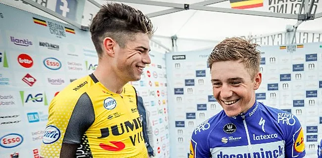 Van Aert viert met trappist, Kidibul voor Remco