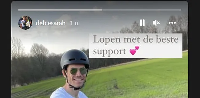 Wout Van Aert helpt vrouwlief bij nieuwe 'carrière'