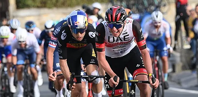 Van Aert trapt in val bij Pogacar: 