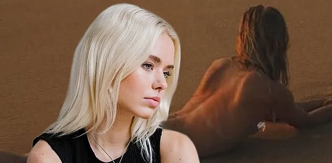 Sexy shock: Anna Eikendal (vriendin Nys) gaat poedelnaakt