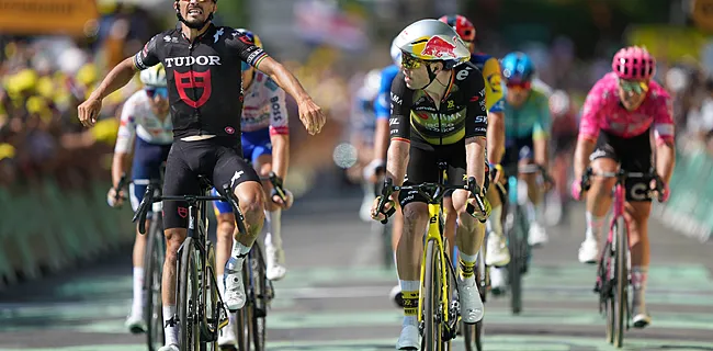 Pijnlijk! Alaphilippe gooit handen in de lucht maar eindigt derde