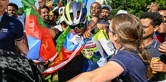 Girmay verrast zichzelf met remontada over Van Aert