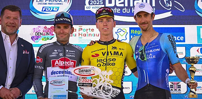 Megatalent van Visma verslaat twee Belgen in GP Denain en boekt eerste profzege