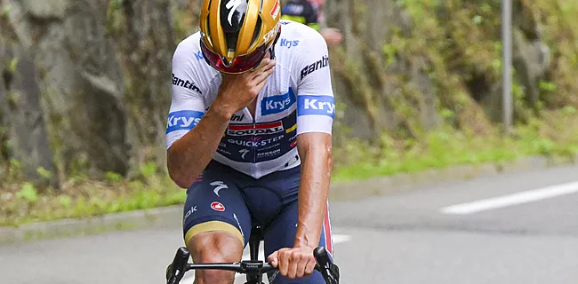 Evenepoel in tranen: “Geen enkele training gehad voor Tour”