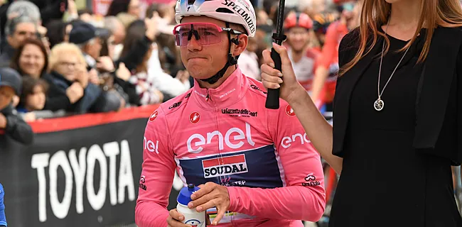 Evenepoel verlost van roze, team stelt teleur | Giro d'Evenepoel