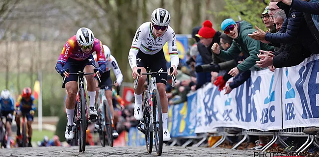 Wiebes wint millimetersprint in Gent-Wevelgem met dank aan lead-out Kopecky