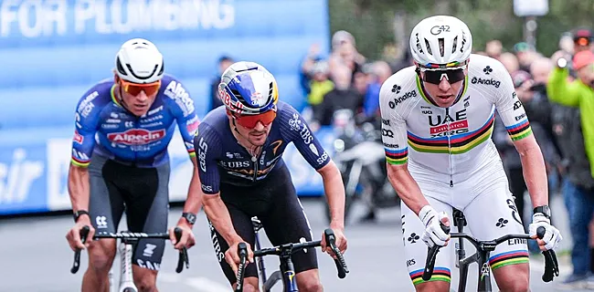 Pogačar triomfeert na ongelofelijk duel in Sanremo, Van Aert knap derde