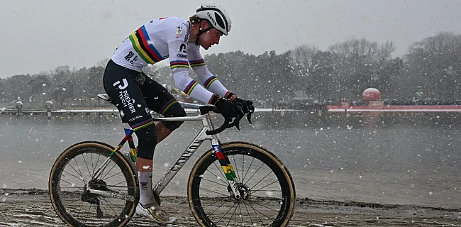 Van der Poel wint in Mol, Van Aert geeft geblesseerd op