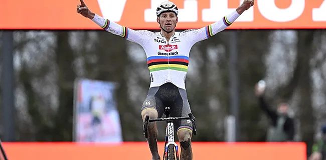 Van der Poel wint bij rentree in spannende strijd van Nys