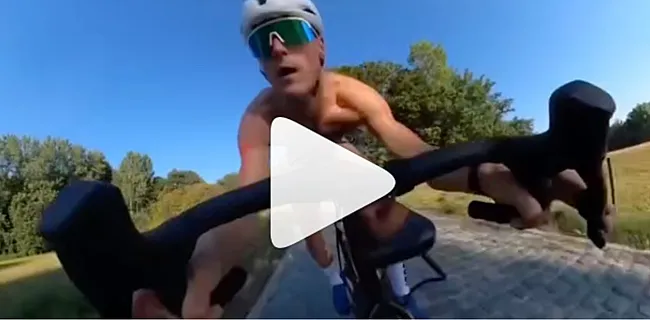 Stapelgek! Man in ballenknijper pakt KOM op de Koppenberg