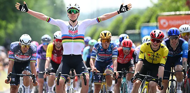 Pogacar wint eerste rit Dauphiné na heerlijke strijd met Evenepoel en co.