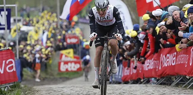 Pogacar schrijft wielergeschiedenis met solozege in Ronde van Vlaanderen