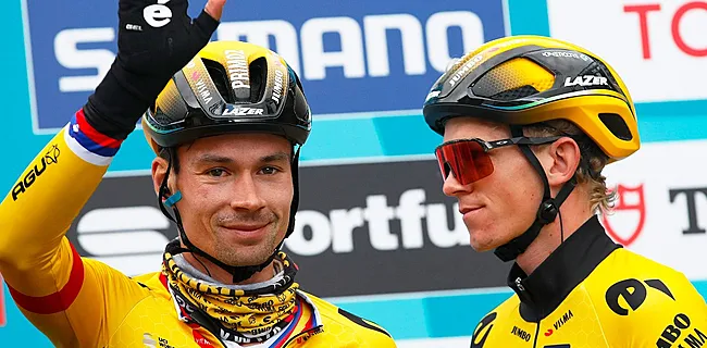 Van Aert en Pidcock tegen de grond, Roglic pakt etappe in Tirreno-Adriatico