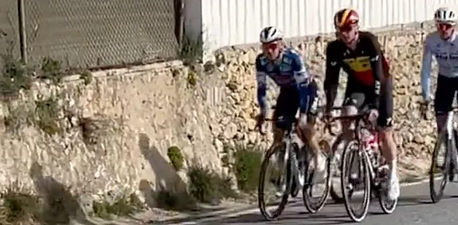 Gespot! Evenepoel schittert op nieuw Red-Bull BORA materiaal