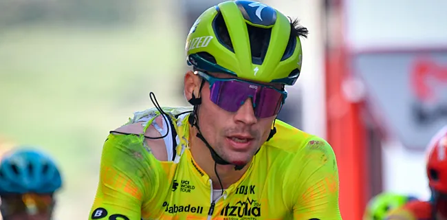 Alweer pech: Primoz Roglic tegen de grond in Dauphiné