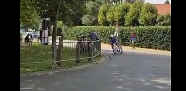 Mathieu van der Poel ontsnapt aan loeiharde crash in tijdrit