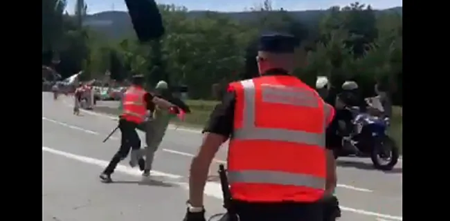 Betogers veroorzaken val in Vuelta: Belg reageert kordaat