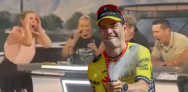 TUSSENSPRINT: Van Aert rijdt Van der Poel van de tabellen, euforie in tv-studio