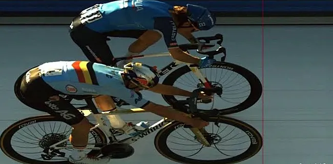 Gelukje Evenepoel? 'Ciccone raakt als eerste de lijn'