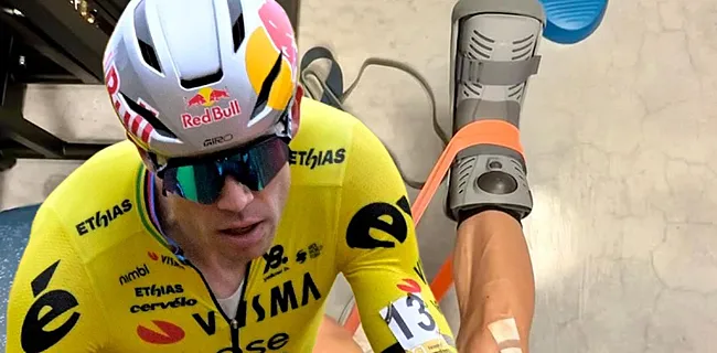 Wout van Aert zorgt voor absolute sensatie in revalidatie