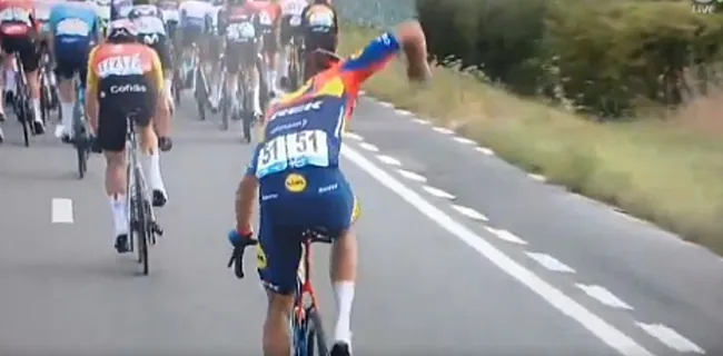 Thibau Nys ontploft van woede tijdens Renewi Tour