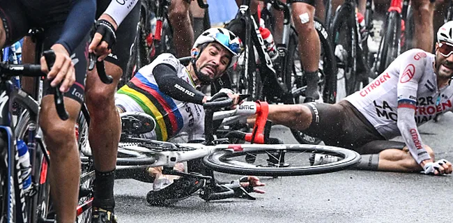 Schade Alaphilippe gekend na onfortuinlijke crash