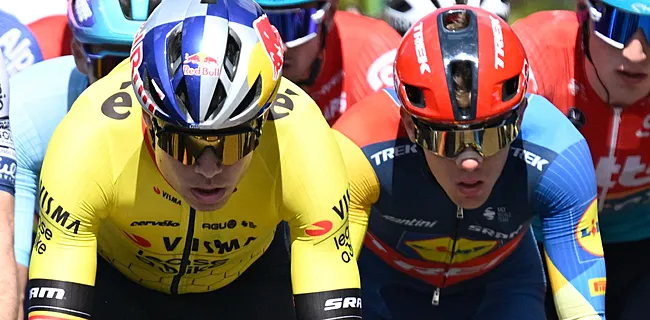 Wout van Aert bezorgt Thibau Nys (ongewild) een flinke opdoffer