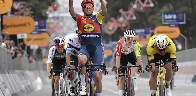 Van Aert komt half wiel tekort: Pedersen eerste winnaar in Giro