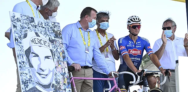 Mathieu van der Poel emotioneel bij start Tour in woonplaats Poulidor