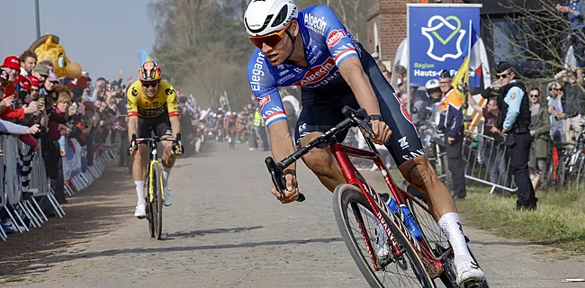 Opvallend: Mathieu van der Poel won Parijs Roubaix met gepersonaliseerd snufje