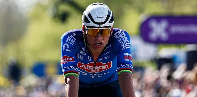 Ongeziene beelden: Van Der Poel ontsnapt aan drama in De Ronde