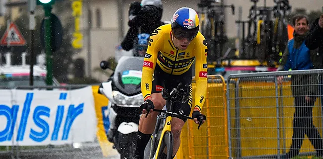 Doorweekte Van Aert zal tijdrit in Tirreno-Adriatico niet winnen