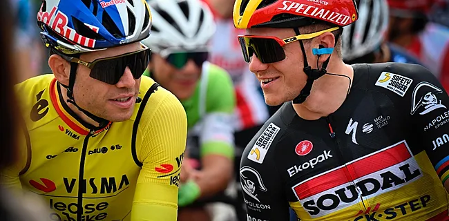 Evenepoel heeft wat te zeggen over straffe solo van Pogacar: 'Saai'