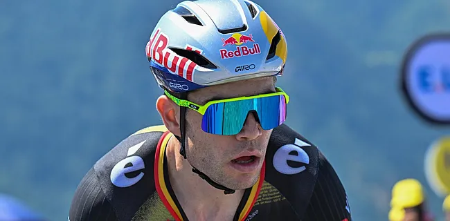 Van Aert krijgt het bijzonder hard te verduren: 